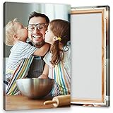 KL KUNSTLAB Ihr Foto auf Leinwand 30x40 cm SOFORT ONLINE Upload Ihr eigenes Bild auf Leinwand mit Holzrahmen - Wandbild mit Wunschmotiv - Persönliches Kunstdruck