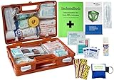 WM-Teamsport Sport-Sanitätskoffer Plus 2 Erste-Hilfe-Koffer DIN 13157 + DIN 13164 + Sportausstattung INKL. Sprühpflaster