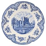 Generisch Speiseteller - Blarmey Castle in 1792 Johnson Bros Old Britain Castles blau