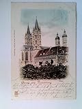 Naumburg (Saale), Dom, farbig, Ansichtskarte, gelaufen 1899