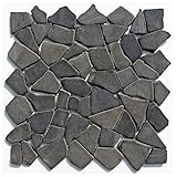 M-1-001 - 1 m² = 11 Fliesen Naturstein Marmor Bruchstein Mosaikfliesen Marmormosaik Fliesen Lager Verkauf Stein-Mosaik Herne NRW