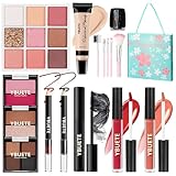 YBUETE Makeup Kit for Teens Girls Women, Travel Portable Makeup Present Set for Beginners & Professionals, Cosmetic Bundle Include Foundation Eyeshadow Palette Lipstick Eyeliner Mascara