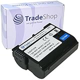 Trade-Shop Premium Akku 1900mAh ersetzt EN-EL15 für Nikon Batteriegriff MB-D11 MB-D12 MB-D14 MB-D15 MB-D17 Batterieladegerät MH-25 MH-25a D850 D7000