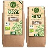 Little Plants Bio Kresse Sprossen Samen [250g] - Kresse-Samen - Kressesprossen & Microgreens zum Keimen (inkl. Ebook)