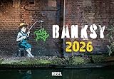 Banksy Kalender 2026 Mittelformat: Ausgewählte Bilder des Graffiti-Künstlers. Kunstkalender Streetart Wandkalender