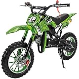 Actionbikes Motors Crossbike Delta 49 cc | 2-Takt 49ccm Motor bis ?? km/h - Motorrad - Pocket Bike - Dirt Bike - Motocross - Pocketbike - Motorsport - Dirtbike - Enduro (Grün)