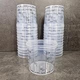 powerpreis24 25 Stück Farbmischbecher Mischbecher mit Skala 385 ml Einwegmischbecher Messbecher (0,18€/Stück)