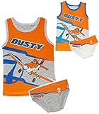 alles-meine.de GmbH 2 TLG. Set: Unterwäsche - Disney Planes - Flugzeug Dusty - Gr. 116 / 122 - Größe 5 bis 6 Jahre - Slip & Unterhemd - 100 % Baumwolle - Unterhose - für Kind..
