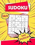 Sudoku Easy 500 Puzzles: Sudoku Puzzle Book - 500 Puzzles and Solutions - Easy Level - Volume 1. Tons of Fun for your Brain!