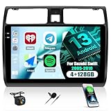 CAMECHO 4+128G 10 Zoll Autoradio für Suzuki Swift 2005-2010 mit Rückfahrkamera, Android 13 Wireless Carplay Navi Bluetooth Radio mit Android Auto FM/RDS GPS WiFi +1280 * 720 Incell HD Touchscreen