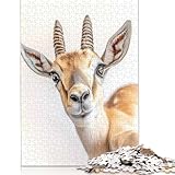 Puzzle für Erwachsene, 1000 Teile, Gazelle, Selfie, Puzzle für Erwachsene und Jugendliche, Puzzles für Erwachsene, Lernspiel, Herausforderung, Spielzeug, 1000 Teile (75 x 50 cm)
