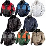 texxor Herren Pilotenjacke Oslo Arbeitsjacke mit abnehmbaren rmeln schwarz grau M, Grau, M EU