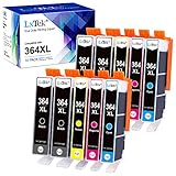 LxTek Tintenpatrone Kompatibel für HP 364XL für Deskjet 3070A 3520 für Photosmart 5520 5510 5515 5524 6510 6520 7510 7520 (Schwarz, Cyan, Magenta, Gelb, 10er-Pack)