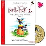 Der große Fridolin Band 2 - Gitarrenschule mit CD und bunter herzförmiger Notenklammer - Verlag Heinrichshofen N2700 9783938202630