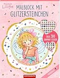 Malblock mit Glitzersteinchen: Mandalas: Über 300 Diamantsticker (Prinzessin Lillifee): 24 Ausmalmotive und 333 funkelnde Aufkleber in Diamant-, Stern- und Herzform und 5 Farben, ab 5 Jahren