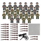 Huanmin Waffen Militär Set für Figuren,50 Teiliges Soldaten Spielset,Mini Soldaten Figuren Spielzeug Set,Polizei WW2 Armee Spielzeuge zum Ww2 Army Soldaten,Ww2 Figuren,Toy Soldiers Ww2