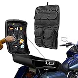 Mofun Tour Pack Pak Deckel Organizer Satteltaschen Tour Gepäck Aufbewahrungstasche Kompatibel mit Harley Touring FLT FLH 1999-2013