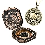 Piraten Jack Kompass Azteken Münze Halskette Set