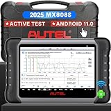 Autel MaxiCheck MX808S Diagnosegerät Auto: 2025 Neuer als MK808S MK808BT, Bidirektionaler Scanner wie MK900 MX900 MK900BT, 3K+ Aktive Tests, 28+ Resets, Alle System Diagnosen, OS11