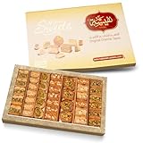 Baklava 450g,43 Stück I Baklava-Sortiment mit Pistazien,Cashewnüssen I Elegante Geschenkverpackung I Ohne Konservierungsstoffe,ohne Zusatzstoffe,ohne FarbstoffeI Traditionelles orientalisches Gebäck
