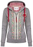 Hailys Haily´S Damen Trachten Sweatjacke, Farbe:grau, Größe:M