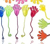 12x Klatschhand Kinder Bunte Glibberhand Mitgebsel - Giveaway - Jungen - Mädchen Kindergeburtstag