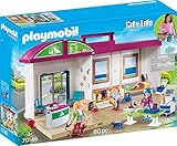 PLAYMOBIL City Life 70146 Mitnehm-Tierklinik mit Figuren, Tieren und Zubehör, ab 4 Jahren