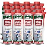 MATHY-D Diesel Systemreiniger (12 x 250 ml) – hochwirksames Diesel Additiv - Brennraum Reiniger - Zertifizierter Diesel Reiniger
