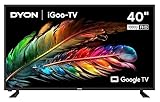DYON iGoo-TV 40F – 40 Zoll (100 cm) Full HD Smart LED Fernseher mit Google TV, HD Triple Tuner, Sprachsteuerung, Netflix, Prime Video, YouTube, DAZN, Disney+