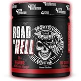 ROAD TO HELL - Ultra Hardcore Booster Pre workout - Pulver - ATP + L-Arginin + Citrullin + Beta Alanin + Koffein 400g in Zusammenarbeit mit Sportstudio Popeye Cola-Lime Geschmack Vegan