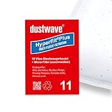 Sparpack - 10 Staubbeutel passend für Philips - FC 8650 » 8660 Performer Active Bodenstaubsauger von dustwave® Markenstaubsaugerbeutel – Made in Germany + inkl. Micro-Filter