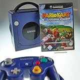 Nintendo Gamecube lila mit Mario Kart Double Dash