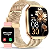 Smartwatch Damen mit Telefonfunktion 1,91" Zoll Touchscreen Fitness Tracker 200+ Sportmodi IP68 Wasserdicht Fitnessuhr mit Herzfrequenz SpO2 Schlafmonitor Schrittzähler Smart Watch für iOS Android