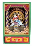 Lutèce Créations Animierte Spieluhr/Musikdose/Spieldose aus Holz zum Thema Zirkus mit Clown und Karussellpferd - An der schönen blauen Donau (Johann Strauss)