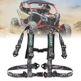 DING.PAI 4-Punkt-Gurtsystem mit Druckknopf-Entriegelung, 7,6 cm breite, verstellbare Gurte, universelle Passform für Rennen, ATV, UTV, Off-Road