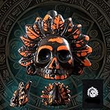 Aztec Death Whistle, Aztekische Todespfeife, Azteken Death Whistle, Azteken Todespfeife, 125+Db Echte Authentische Menschlich Klingende Schrei, Lauteste Ceramic Whistles (dark orange)