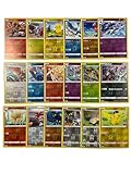 Original 20 Pokémon Reverse Holo Glitzer, seltene Pokémon Karten Holographische Reverse Verschiedene Karten aus aktuellen Sets + Heartforcards® Versandschutz