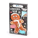 Pertzborn Lebkuchenmann zum Selberdekorieren – 250g essbarer Weihnachtsdeko mit Nonpareilles & fertigem Zuckerguß – Lebkuchen perfekt als Weihnachten Deko – Aus Roggen- & Weizenmehl