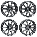 4x Rial Felgen Alufelgen Milano 6.5Jx15 ET38 5x110 titanium kompatibel mit OPEL Astra Corsa Meriva Signum Vectra-C Zafira-A Zafira