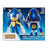 Sonic The Hedgehog 415574, Modern Sonic & Modern Metal Sonic Sonic The Hedgehog Actionfiguren, Blau, 10 cm