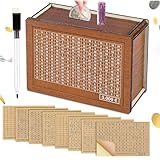 Spardose aus Holz mit Marker Aufklebern,Sparbüchse mit Zähler 5000€ Wiederverwendbare Geldkassette Holzspardose mit Sparziel zum Ankreuzen Sparbox