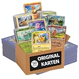 KEEPSEVEN® 50 original Pokemon-Karten auf Deutsch, garantiert 5 Glitzer, individuell zusammengestelltes Kartenset, kompatibel mit Pokemonkarten