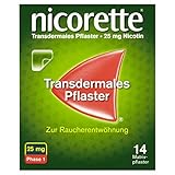 NICORETTE Pflaster mit 25 mg Nikotin – mit Nikotinpflaster Rauchen aufhören – für Phase 1 der Raucherentwöhnung bei mehr als 20 Zigaretten am Tag