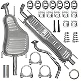 Auspuffanlage Schalldämpferset Auspuff für Opel Zafira A 1 I 1.6i 16V 1.8i 16V 1.8i 16V 2.2i 16V