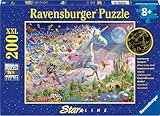 Ravensburger Kinderpuzzle - 12000872 Leuchtendes Schmetterlingseinhorn - 200 Teile XXL Puzzle für Kinder ab 8 Jahren, Leuchtet im Dunkeln