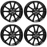 4x Autec Felgen BRIXEN 7.5x18 ET45 5x120 Schwarz kompatibel mit BMW 1 X3 2er X4 Z4