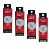 NITTAKU 3-Sterne Premium 40+ Tischtennisbälle (12er-Pack)