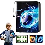 Sammelalbum Fußball Karten, Fußballsammelalbum karten, 50 Seiten, Kapazität für 400 Karten, Fußball Sammelkarten Album, Fußball Karten Kapazität, Fußball Karten Ordner Sammelheft