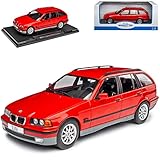 Model Car Group B*M*W 3er E36 Touring Kombi Mittel Rot 1990-2000 1/18 Modell Auto