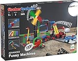 fischertechnik 551588 ADVANCED Funny Machines – Bausatz für Kinder ab 7 Jahren, Konstruktionsspielzeug mit spannenden Kettenreaktionen, inkl. Katapult & Gauss-Kanone, Verschieden